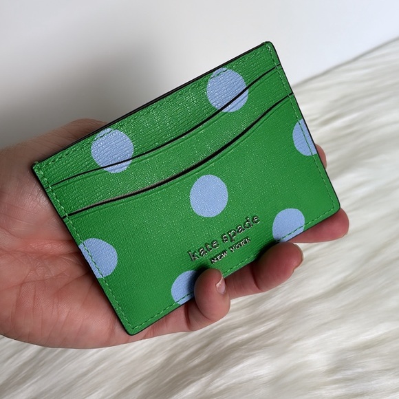 kate spade Accessories - NWT💃Kate Spade Morgan Sunshine Dot Card Holder